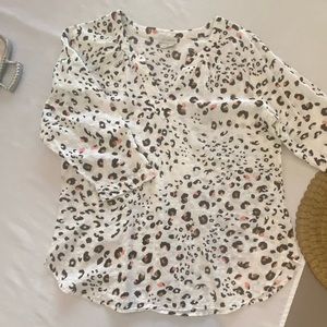 Animal print blouse/tunic